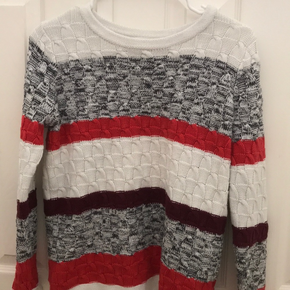 color block sweater